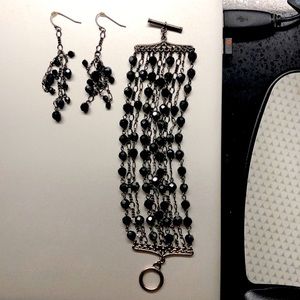 White House Black Market Bracelet and Earrings Set